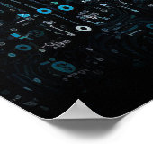 Ai - Technologie - Coding Monogram - Delta Poster (Ecke)