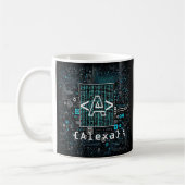 Ai - Technologie - Coding Monogram - Letter A Kaffeetasse (Links)