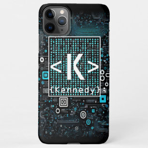 Ai - Technologie - Coding Monogram - Letter K iPhone 11Pro Max Hülle
