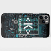 Ai - Technologie - Coding Monogram - Letter K iPhone Hülle (Rückseite (Horizontal))