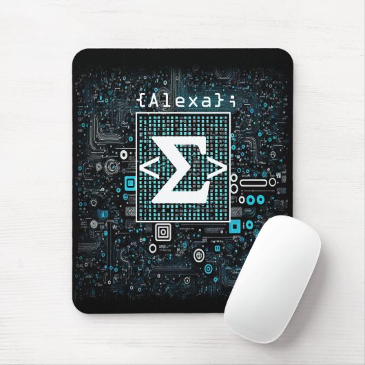 Ai - Technologie - Coding Monogram - Sigma Mousepad (Mit Mouse)