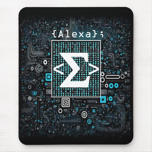 Ai - Technologie - Coding Monogram - Sigma Mousepad (Vorne)