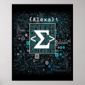 Ai - Technologie - Coding Monogram - Sigma Poster (Vorne)