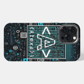 Ai - Technologie - Coding Monogramm - Buchstabe A iPhone Hülle (Rückseite (Horizontal))