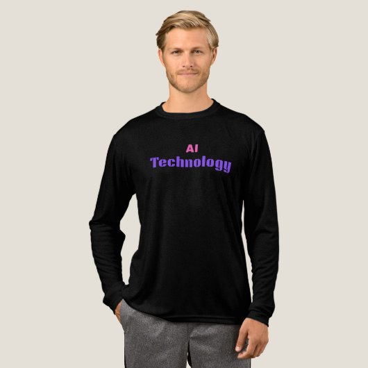 AI-Technologie Tri-Blend Shirt (Volle Vorderseite)