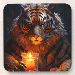 Ai Tiger Art Getränkeuntersetzer