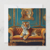 AI Tiger Feiertagskarte (Vorderseite)