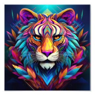 AI Tiger Fotodruck