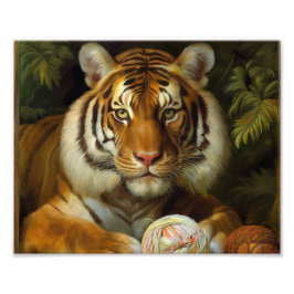 AI Tiger Painting Fotodruck