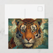 AI Tiger Postkarte (Vorne/Hinten)