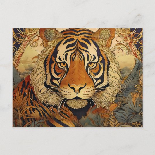 AI Tiger Postkarte (Vorderseite)