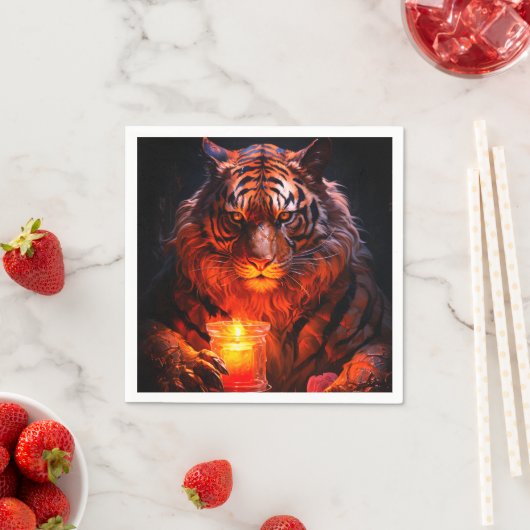 Ai Tiger Serviette (Beispiel)