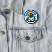AI Tree Planter Sticker Öko-freundliches Robot-Des Button (Beispiel)
