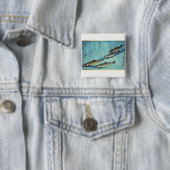 Ai (Trout) - Hiroshige Farbe Japanischer Fisch Pri Button (Beispiel)