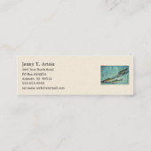 Ai (Trout) - Hiroshige Farbe Japanischer Fisch Pri Mini Visitenkarte (Rückseite)