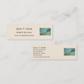 Ai (Trout) - Hiroshige Farbe Japanischer Fisch Pri Mini Visitenkarte (Vorne/Hinten)