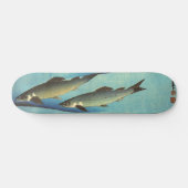 Ai (Trout) - Hiroshige Farbe Japanischer Fisch Pri Skateboard (Horizontal)