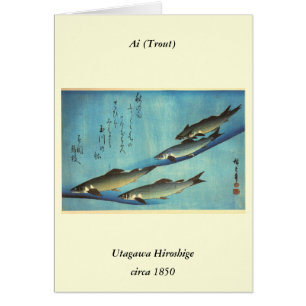 Ai (Trout) - Hiroshige's Color Japanese Fish Print