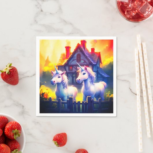 Ai Unicorns Serviette (Beispiel)