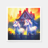 Ai Unicorns Serviette (Vorderseite)