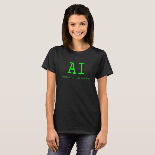 AI Unlocking Infinite Potenzial_2 T-Shirt (Vorne ganz)