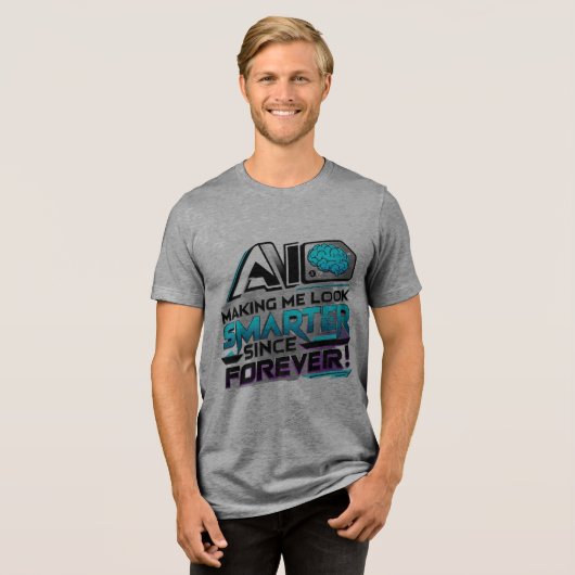 AI-Upgrade Tri-Blend Shirt (Vorderseite voll)