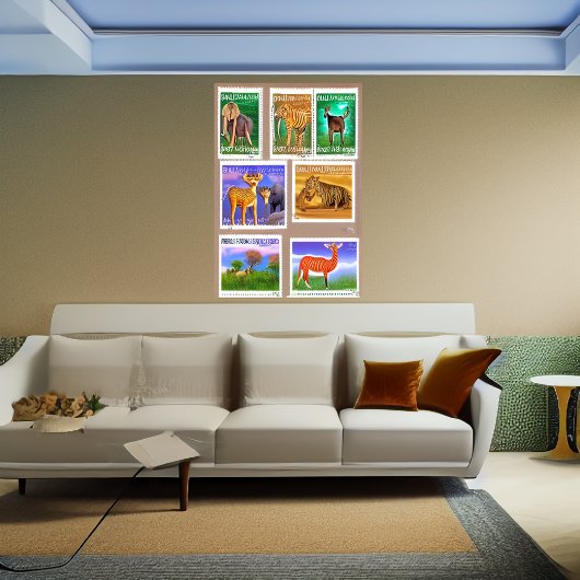 AI versucht Briefmarke zu machen | AI Art Poster