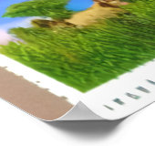 AI versucht Briefmarke zu machen | AI Art Poster (Ecke)