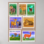AI versucht Briefmarke zu machen | AI Art Poster (Vorne)