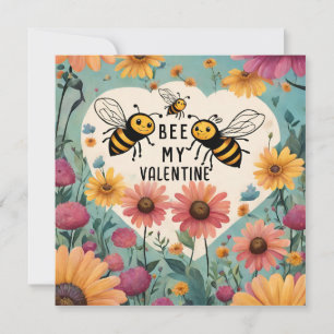 Ai Vintage-Biene Mein Valentin Valentinstag  Feiertagskarte
