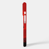AI Warrior iPhone Cover – Epic Red Sun Silhouette  (Rückseite / Links)