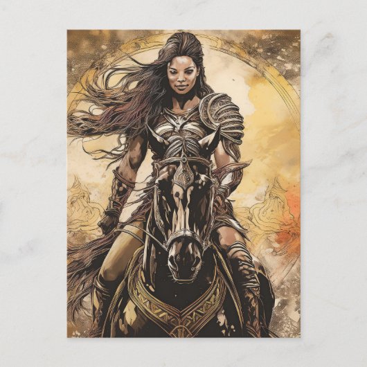 AI Warrior Postkarte (Vorderseite)