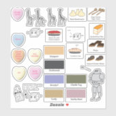 AI-Weirdness-Sammlung Aufkleber (Blatt)