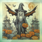 AI Winged Skeleton Halloween Window Cling Decal Fensteraufkleber (Blatt 3)