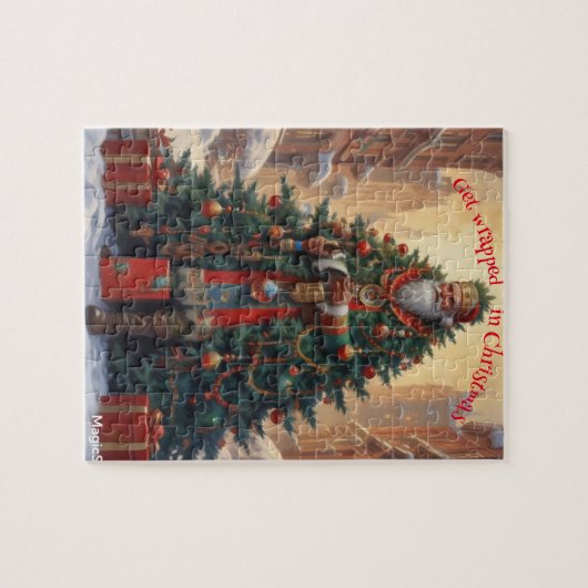 AI wird im Weihnachtspuzzle wackelt Puzzle (Horizontal)