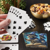 AI Wizard racoon playcards Spielkarten (In Situ)