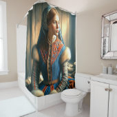 AI Woman Duschvorhang (Beispiel)