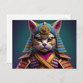 AI Yarn Cat Postkarte (Vorne/Hinten)