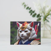 AI Yarn Cat Postkarte (Stehend Vorderseite)