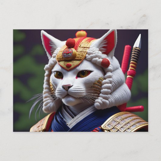 AI Yarn Cat Postkarte (Vorderseite)