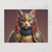 AI Yarn Cat Postkarte (Vorderseite)