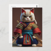 AI Yarn Cat Postkarte (Vorne/Hinten)