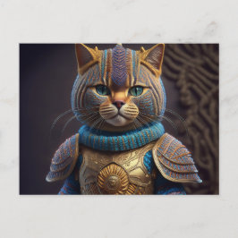 AI Yarn Cat Postkarte