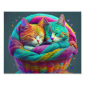 AI Yarn Cats Fotodruck (Vorne)