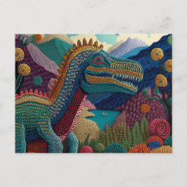 AI Yarn Dino Postkarte