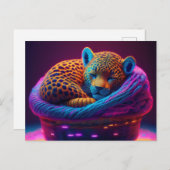 AI Yarn Jaguar Postkarte (Vorne/Hinten)