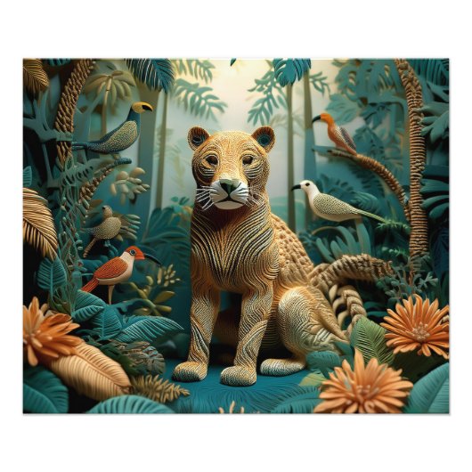 AI Yarn Jungle Fotodruck (Vorne)