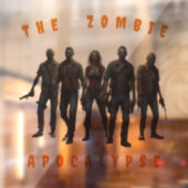 AI Zombie Apokalypse Window Clying Decal Fensteraufkleber (Blatt 2)