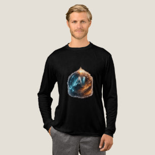 AI-Zukunft – Tech-Evolution vs. Kollaps-Logo Tri-Blend Shirt