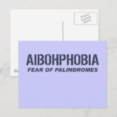 AIBOHPHOBIA POSTKARTE (Vorne/Hinten)